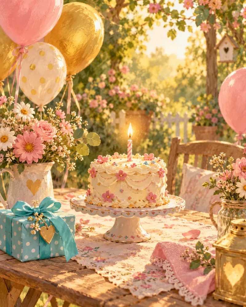 Ilustración cálida para El Cumpleaños Mágico de Abby